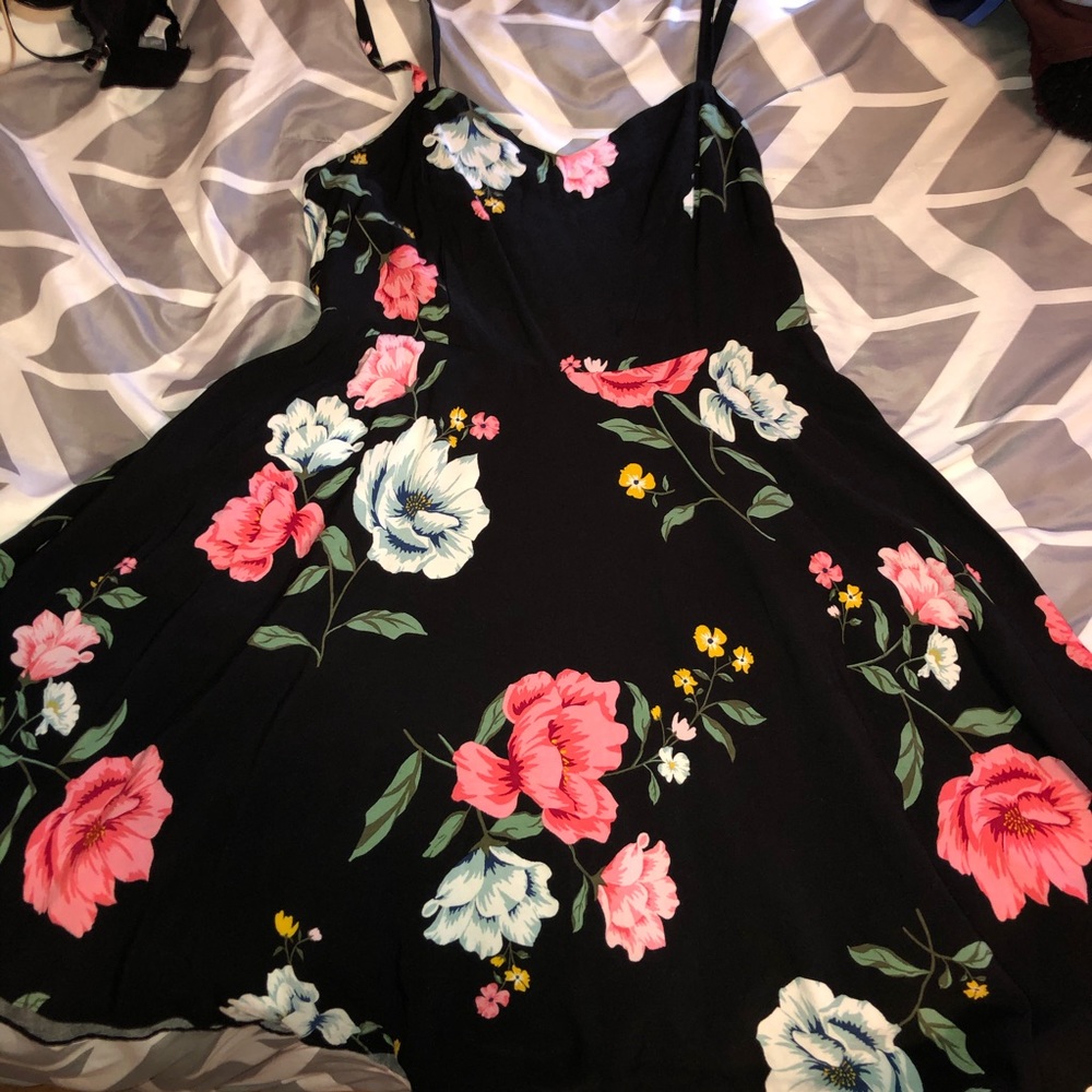 Black Floral Dress